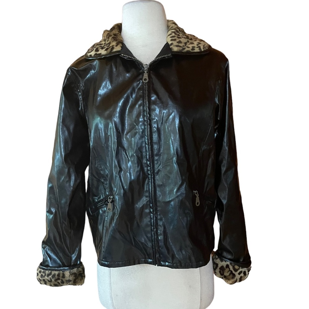 1990s Outbrook Animal Print Trim, Waterproof Jacket‎